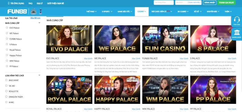 Lý do FUN88 Casino thu hút mọi đối tượng thành viên