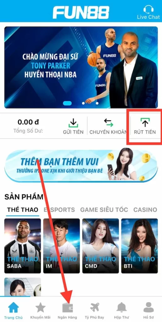 Thêm Tài Khoản Ngân Hàng Để Rút Tiền Về