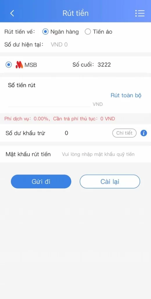 Thực Hiện Rút Tiền FUN88