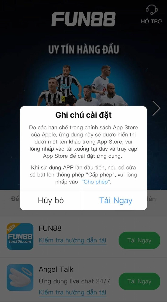 Tải FUN88 Để Tận Hưởng Đẳng Cấp Giải Trí Cá Cược