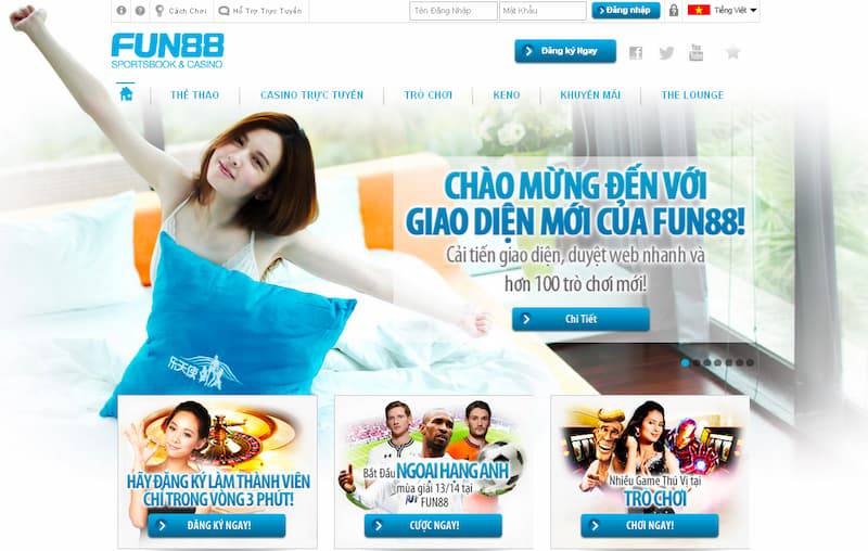 nộp tiền tài khoản Fun88