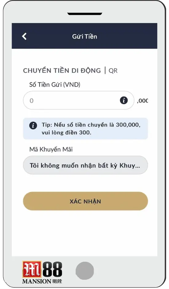 Chi tiết cách nạp tiền M88 nhanh nhất